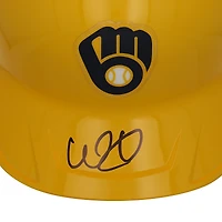William Contreras Milwaukee Brewers Autographed Alternate Chrome Replica Batting Helmet 