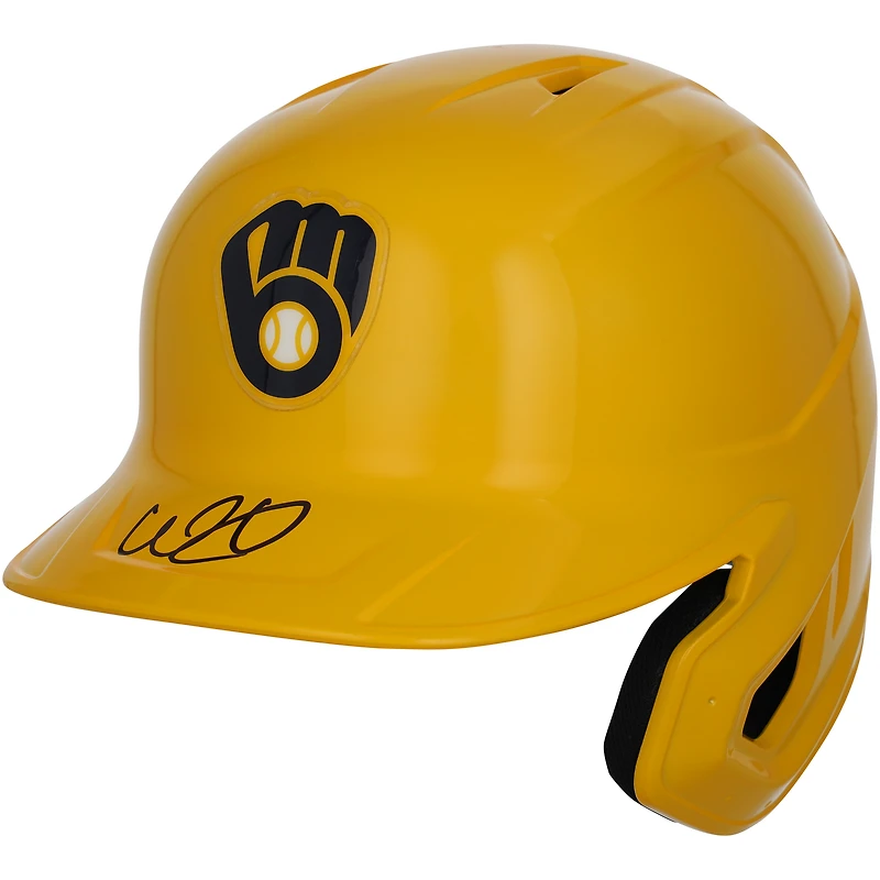 William Contreras Milwaukee Brewers Autographed Alternate Chrome Replica Batting Helmet 