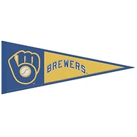 Fanion à logo rétro WinCraft Milwaukee Brewers 13" x 32"