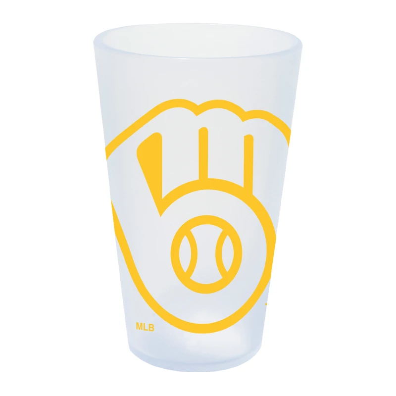 Brasseurs WinCraft Milwaukee 16oz. Verre à pinte en silicone Icicle