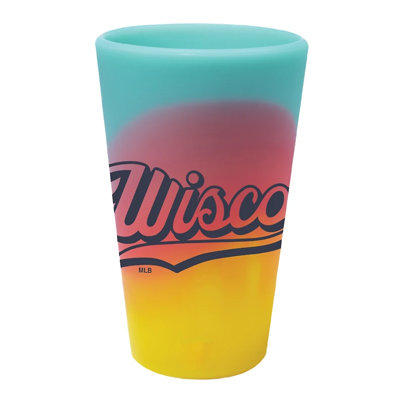 Verre à pinte en silicone WinCraft Milwaukee Brewers 2026 City Connect 473 ml (16 oz).
