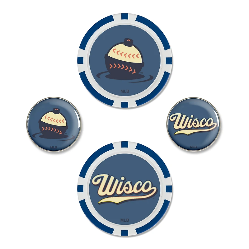 WinCraft Milwaukee Brewers 2026 City Connect 4-Piece Ball Marker Set