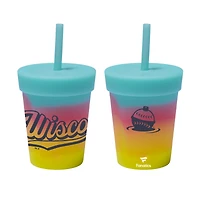 WinCraft  Milwaukee Brewers 2026 City Connect 8oz. Silicone Tumbler with Lid & Straw
