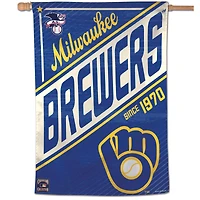 WinCraft Milwaukee Brewers 28" x 40" Since 1970 Single-Sided Vertical Banner