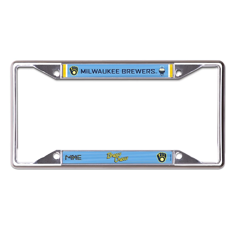 Cadre de plaque d'immatriculation WinCraft Milwaukee Brewers City Connect
