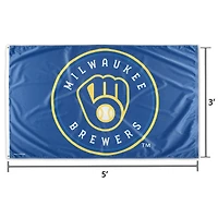 WinCraft Milwaukee Brewers Deluxe Stars & Stripes 3' x 5' Flag