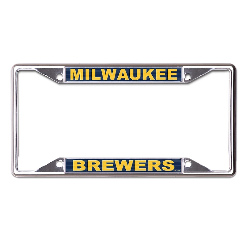 WinCraft Milwaukee Brewers Printed Metal License Plate Frame