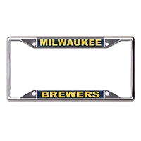 WinCraft Milwaukee Brewers Printed Metal License Plate Frame