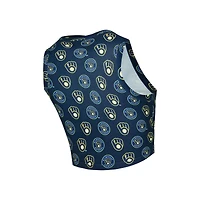 Ensemble débardeur et jupe-short en tricot bleu marine Milwaukee Brewers pour femme Concepts Sport