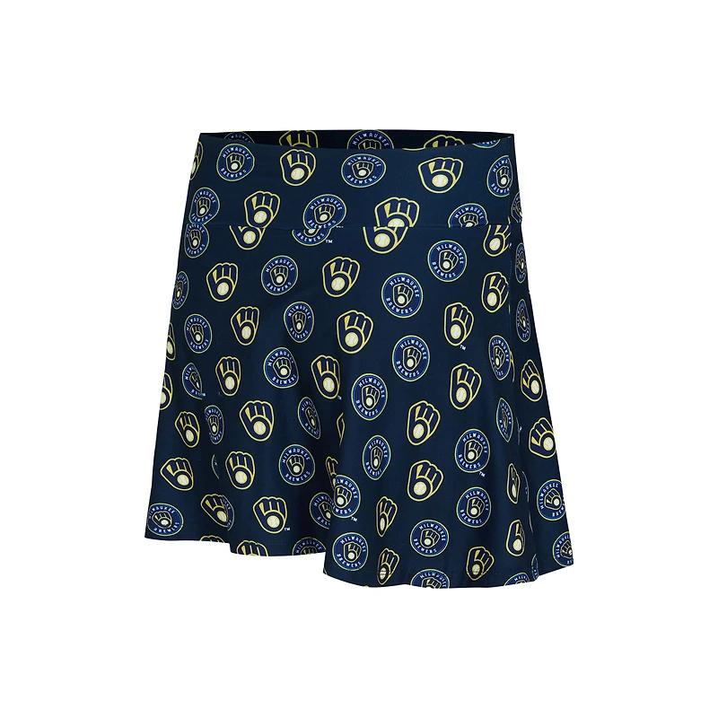 Women's Concepts Sport  Navy Milwaukee Brewers Knit Tank Top & Skort Set