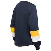 Women's New Era  Navy Milwaukee Brewers Game Day Color Pullover Sweatshirt