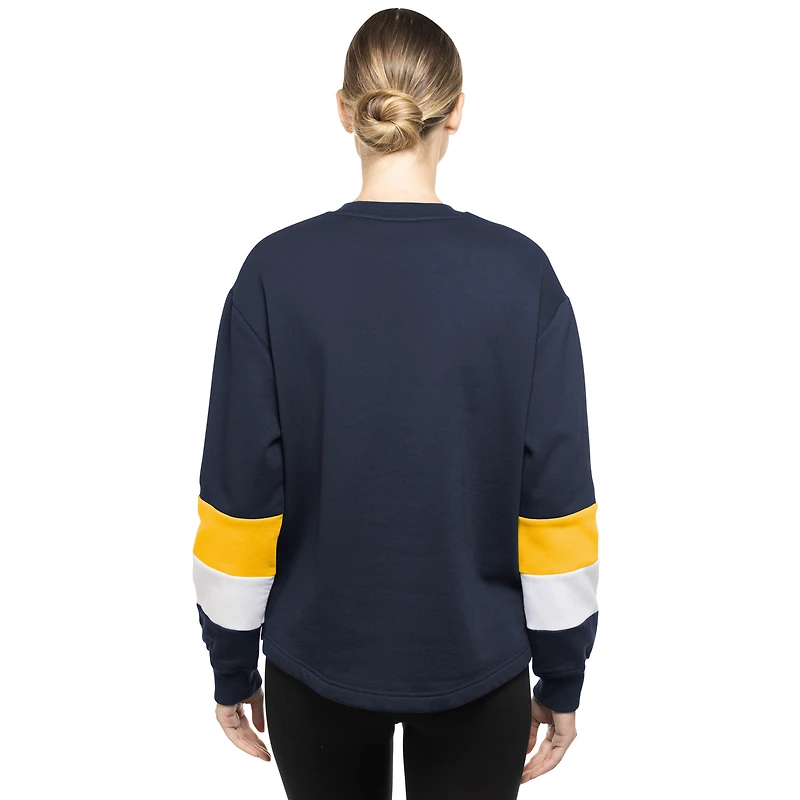 Sweat-shirt à enfiler bleu marine Milwaukee Brewers Game Day Color de New Era pour femme