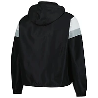 Veste à capuche anorak fermeture éclair quart de tour pour femme Profile Black Milwaukee Brewers