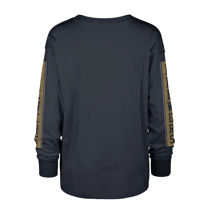 T-shirt à manches longues pour femme '47 Navy Milwaukee Brewers Statement