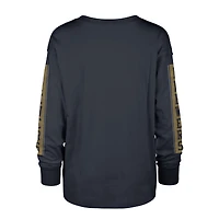 T-shirt à manches longues pour femme '47 Navy Milwaukee Brewers Statement