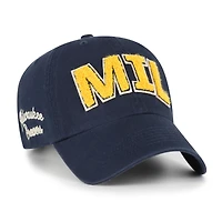 Women's '47  Navy Milwaukee Brewers Zoey Clean Up Adjustable Hat