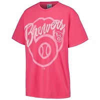 Women's '47 Pink Milwaukee Brewers Dopamine Tradition T-Shirt
