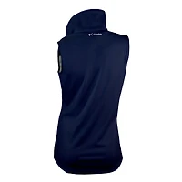 Women's Columbia  Navy Milwaukee Brewers Omni-Wick The Element Full-Zip Vest