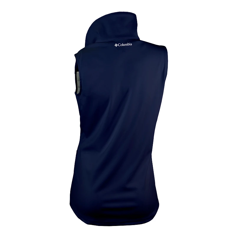 Women's Columbia Navy Milwaukee Brewers Omni-Wick The Element Full-Zip Vest
