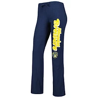 Concepts Sport pour femme Bleu marine/doré Milwaukee Brewers Wordmark Meter Muscle Débardeur et pantalon Ensemble de nuit