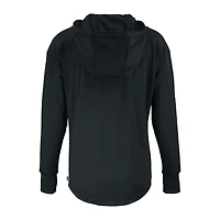 Sweat à capuche demi-zippé écologique recyclé Daybreak des Milwaukee Brewers pour femme, noir, Cutter & Buck