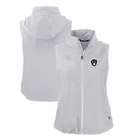Gilet zippé entièrement recyclé Charter Eco pour femme, gris Cutter & Buck, des Milwaukee Brewers