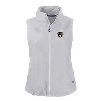 Gilet zippé entièrement recyclé Charter Eco pour femme, gris Cutter & Buck, des Milwaukee Brewers