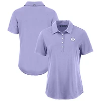 Women's Cutter & Buck Lavender Milwaukee Brewers Coastline Epic Comfort Eco Recycled Polo
