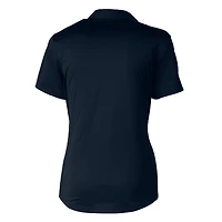 Women's Cutter & Buck Navy Milwaukee Brewers Americana Logo DryTec Virtue Eco Pique Recycled Polo