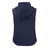 Gilet zippé entièrement recyclé pour femme Cutter & Buck Navy Milwaukee Brewers Charter Eco