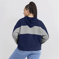 Women's Fanatics Navy Milwaukee Brewers Filled Stat Sheet Pullover Hoodie
