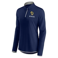 Veste à quart de zip Fanatics pour femmes, bleu marine, Milwaukee Brewers Worth The Drive