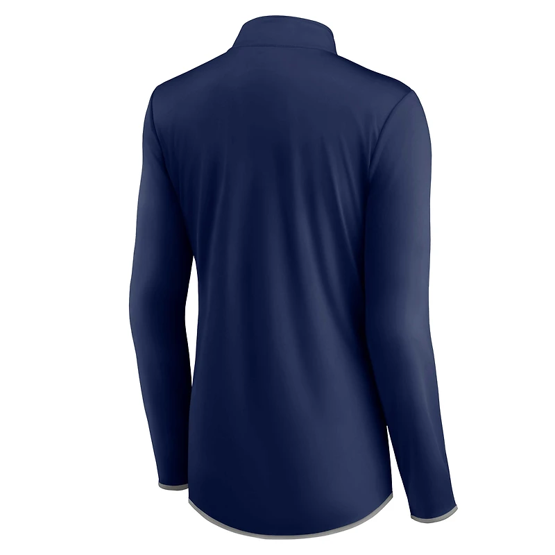 Veste à quart de zip Fanatics pour femmes, bleu marine, Milwaukee Brewers Worth The Drive