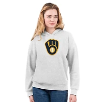 Ensemble t-shirt et sweat à capuche G-III 4Her pour femme par Carl Banks, bleu marine/gris chiné brillant