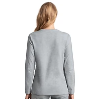 Ensemble t-shirt manches courtes et longues G-III 4Her pour femme par Carl Banks bleu marine/gris chiné des Milwaukee Brewers