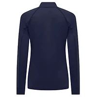 Women's Levelwear Navy Milwaukee Brewers Kinetic Insignia 2.0 Raglan Quarter-Zip Top