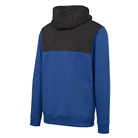 Women's Levelwear Royal Milwaukee Brewers Cooperstown Collection Chicane Core Logo Quarter-Zip Pullover Hoodie