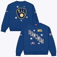 Sweat-shirt Mitchell & Ness Royal Milwaukee Brewers pour femmes