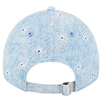 Women's New Era  Light Blue Milwaukee Brewers Daisy All Over 9TWENTY Adjustable Hat