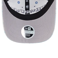 Women's New Era  Light Blue Milwaukee Brewers Daisy All Over 9TWENTY Adjustable Hat