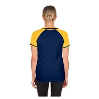 Women's New Era  Navy Milwaukee Brewers Gameday V-Neck T-Shirt