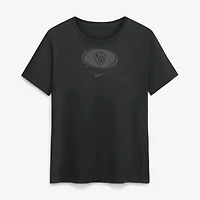 T-shirt Nike Milwaukee Brewers noir en coton pour femme