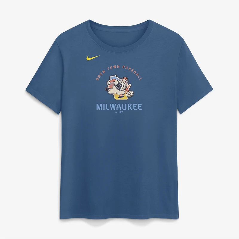 Women's Nike Blue Milwaukee Brewers 2026 City Connect Arch T-Shirt