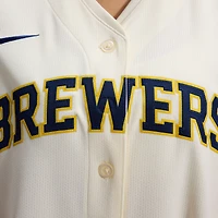Women's Nike  Cream Milwaukee Brewers Home Limited Jersey