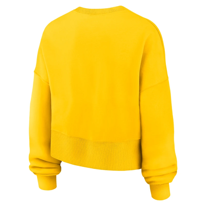 Sweat-shirt Nike Gold à manches longues pour femme des Milwaukee Brewers