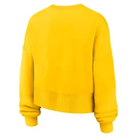 Sweat-shirt Nike Gold à manches longues pour femme des Milwaukee Brewers