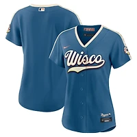 Women's Nike  Mineral Blue Milwaukee Brewers 2026 City Connect Stadium Jersey