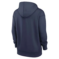 Women's Nike Navy Milwaukee Brewers Authentic Collection Therma-FIT Hoodie