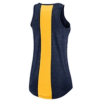 Women's Nike Navy Milwaukee Brewers Dri-FIT Performance Right Mix High Neck Tank Top