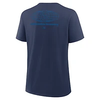 Women's Nike  Navy Milwaukee Brewers Globe Logo T-Shirt